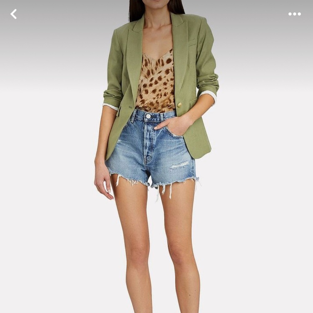 Veronica Beard Linen Dickey Blazer - Size 0